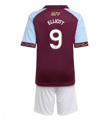 Aston Villa Harvey Elliott #9 Replika Babytøj Hjemmebanesæt Børn 2025-26 Kortærmet (+ Korte bukser)